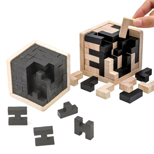 IntelliCube 3D Wooden Puzzle